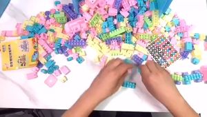 Blocks Toy For Kids Plastic Big Blocks Large Particle Building Blocks Diy Creative Puzzle Toys