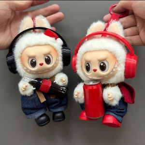 For Labubu Clothes Doll DIY Accessories Pull Cloth Cola Happiness Factor Labubu Clothes for New Years gift Doll Outfit Ropa