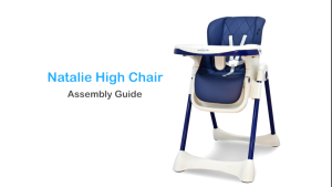 Giant Carrier Natalie High Chair with 8-Level Height Adjustment & Fold Compact Feature Double-Layer Tray Multi-Recline Seat Adjustable Footrest & 5-Point Harness for Flexible Space-Saving Everyday Feeding