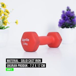 Agnite Barbel / Dumbell 2 kg Vinyl ER083