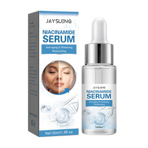 Jaysuing Niacinamide Serum Anti Wrinkle Improve Fine Lines Shrink Pores Whitening Moisturizing Anti-Aging Essence Face Skin Care Brightening Face Oil 50ml Rejuvenating Skin Care Essence With Iceland Glacier Water