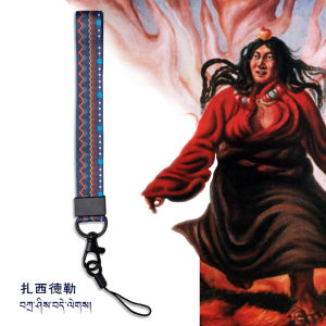 เครื่องประดับโทรศัพท์มือถือแบบโซ่คอแบบยูนิเซ็กซ์สไตล์ชาติพันธุ์ของเจ๊ะซีเดี่ยวเลื่อมยาวสำหรับนักเรียนและนักศึกษา