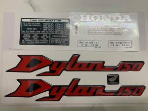 Bộ tem nổi Dylan 150 màu đỏ hàng nhập Thái Lan chất lượng cao dành riêng cho dòng xe này tem nổi màu sắc cực đẹp và bền giá bán cực tốt bán lẻ như bán sỉ
