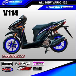 Stiker Striping Variasi Honda All New Vario 125 Tahun 2018-2020