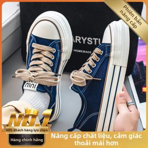 Giày Vải Thoải Mái Phối Đôi Cổ Điển Thời Trang