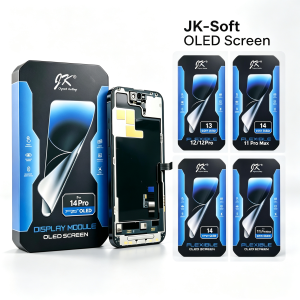 SOFT OLED JK Screen LCD Replacement For iPhone XS 11 12 13 14 15 16 17 Plus Pro Max LCD Display Touch Screen Digitizer Assembly