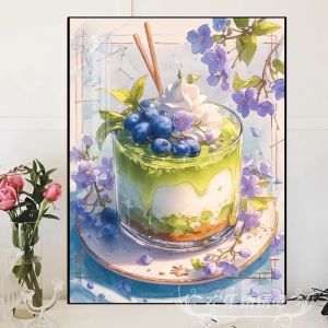 Delicious Cake Design Cross Stitch DIY Diamond Painting Handmade Embroidery Small Piece Sweet Dessert Theme Modern Simple Style