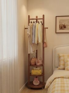 DONGMU | Real Wood Standing Coat Rack Multilevel