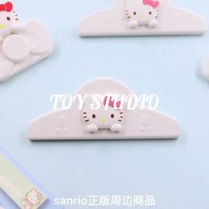 Sanrio | Genuine Sanrio Sealing Clip Kawaii Hello Kitty Home Refrigerator Magnetic Message Clips Office Documents Clamp Girls Gifts