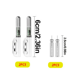 4Pcs -Night Fishing Rod Tip Light Set Changes Color When a Fish Bites the Hook Bite Indicator Fishing Alarm Light.