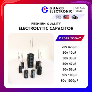 Electrolytic Capacitor 50V / 25V / 10uF / 33uF / 47uF / 56uF / 100uF / 470uF