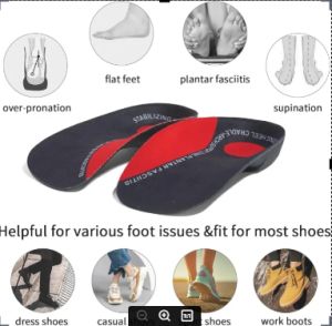 1 pair of high arch support solesEVA sports orthopedic insoles for men and women plantar fasciitis flat foot pain relief insoles orthopedic arch support insertion of orthopedic shoes