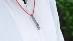 Boundless Voyage | Boundless Voyage Titanium Emergency Survival Whistle with Lanyard 120dB Loud Training Whistle Keychain EDC Gear 1pc-TI9010O