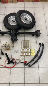 ชุดสร้างสามล้อครบชุด ชุดทำสามล้อ สามล้อ ชุดแหนบรถสามล้อพร้อมอุปกรณ์ยึด ชุดเกียร์แบบมีสโลว เพลากลาง ล้อยางสามล้อ