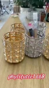 Cốc đựng cọ kim cương sang chảnh Cốc đá đựng cọ đá sang chảnh