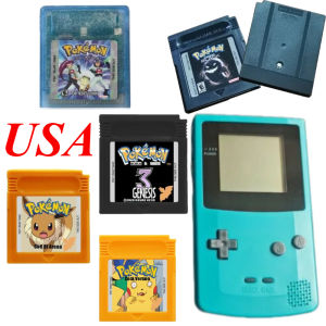 Bandai | USA Pokémon Game Boy Cartridge Set Multiple Versions Compatible with Game Boy Console 16 Bit Video English Version Series