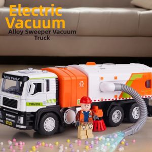 Automatic Sweeping and Dust Collecting Garbage Truck Simulation Engineering Car