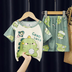 XINQIGUO | Summer Lightweight Children Cartoon Cotton Pajamas