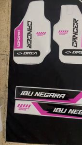 Stiker Decal Motor CRF 150L & Variasi Stiker Motif Supermoto Putih