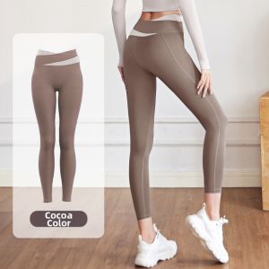 DAJIRIJI | Lifting Hip High Waist Elastic Slim Peach-shaped Tight Abdominal Drying Yoga Pants Women Set