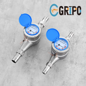 GRIPO HIGH END SUS304 Stainless Fully Stainless Body And Fittings Water Meter Lead Free Wet + Dry