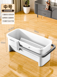 Water Absorbent Sponge Mop with Bucket Household New 2025 Hand Free Wash Glue Cotton Mop Cloth Stainless Steel Pole Bathroom