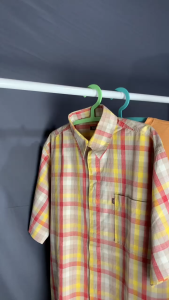 LJR Gantungan Baju Plastik Simple Tebal 1 Lusin + Gantungan Kawat Warna 10 Pcs