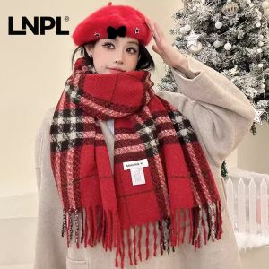 Retro Check Thick & Warm Scarf