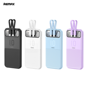 Remax 10000mAh PowerBank with Built in Cable  Fast Charging for Mobile Phone RPP-619