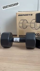 Gsports Dumbbell 6 KG x 2 ดัมเบล พลาสติก 6 กก. (เดี่ยว / แพ็คคู่)