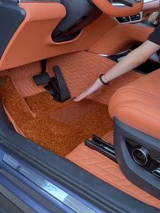 ZLWR BYD SEALION 7 พรมปูพื้นพวงมาลัยขวา พรมภายใน หนัง+วัสดุ flocking ติดตั้งและทำความสะอาดได้ง่าย อุปกรณ์ดัดแปลงภายในรถยนต์