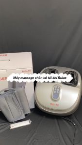 Máy Massage Chân Rulax Phiên Bản Pro Nâng Cấp Có Túi Khí Massage Bi Xoay Nhiệt Hồng Ngoại 4D Giảm Mọi Đau Nhức Bàn Chân Bấm Huyệt Hàng Chính Hãng (Bảo Hành 12 Tháng)