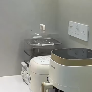 ตลับตะเกียบกันฝุ่นในครัว ที่ใส่ช้อน ที่เก็บช้อน ติดผนัง ไม่ต้องเจาะรู 3 ช่อง รับน้ำหนักได้มาก ATTCH