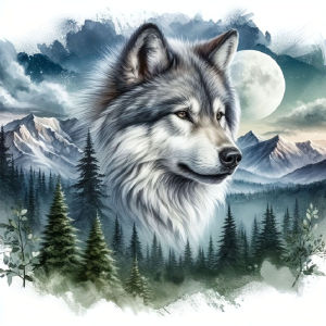Huacan Diamond Painting Wolf Mountain Diamond Mosaic Animal Landsacape New Collection 2025 Handmade Gift