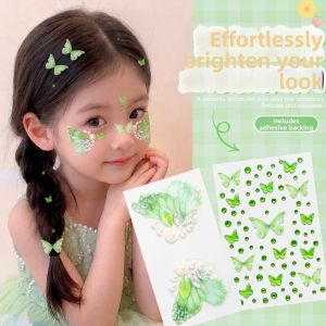 WAMEN | 3D Butterfly Shiny Face Stickers