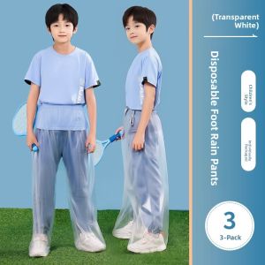 Disposable Thickened Long Childrens Rain Pants Foot Covering Separate Design Waterproof Beach Flood Protection Rabbit Brand