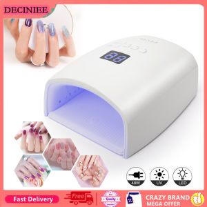 DECINIEE Built-in Battery Rechargeable Nail UV Lamp 48W Wireless Gel Polish Dryer S10 Pedicure Manicure Light Professional LED Nail Lamp