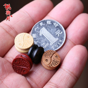 จี้ปลาคู่ยินดี ไม้สักดำ ไม้ลิ้นจี่ ไม้แคนาด้า อุปกรณ์ทำเครื่องประดับ DIY ลูกปัดวัสดุอื่นๆ เครื่องประดับแฟชั่น