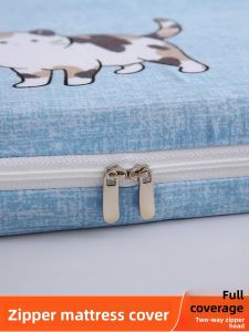 New Six-Sided Full Wrap Mattress Protector Single Piece Tatami Sponge Brown Pad Mattress Cover Dustproof Bedding Accessories