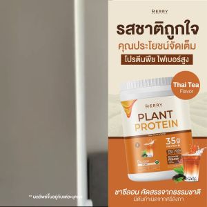 Merry Plant Protein 5 ชนิด : รสดำดดลูกล่าของปลูก รสดำดดลูกล่าของปลูก 1 กระปุก 2.3lb. / 1050g. [ 20 Servings ]",