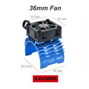 SURPASS 28/29mm 36mm 40/42mm 56mm Motor Cooling Fan Metal Heat Sink Holder 8.4V for 1/12 1/10 1/8 1/5 RC Car Brushless Motor
