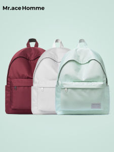 Mr. ace Homme | Simple Solid Backpack School Bag Laptop Travel