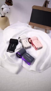 OUKU พัดลมมินิความเร็วสูง จอ LED ปรับได้ 5 ระดับ ให้ลมแรง ใช้งานได้นาน พร้อมสายคล้องถือพกพาสะดวก FS05