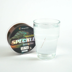Bingolife Super Speckle Senar Pancing 300m Monofilament Tak Terlihat Gradien Maroon Lanjutan Tali Pancing Bionik Nilon Yang Dapat Berubah Lembut Halus