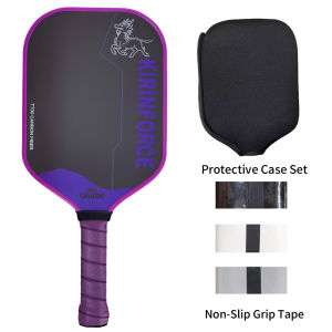 KIRINFORCE Gen5 Thermoformed T700 Carbon Fiber Pickleball Paddle 16mm Foam Core Optional Case Cover Grip Tape Silicone Grip