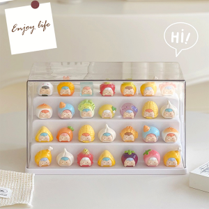 Clover Home ตู้โชว์โมเดล กล่องฟิกเกอร์ ตู้โมเดล ตู้โชว์ตุ๊กตา ของสะสม 4 ชั้น  โชว์ของสวยงาม เก็บของ พลาสติกอย่างดี