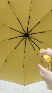 BIG SIZE 135cm Automatic Umbrella  Reinforced Black Coating UV Protection Rain & Sun Folding Umbrell Wind Resistant