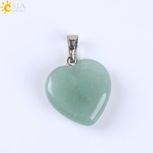 CSJA Heart Crystals Natural Stone Necklaces Pendants Women Carnelian Pink Quartz Clear Amethysts Crystal Healing Necklace E594