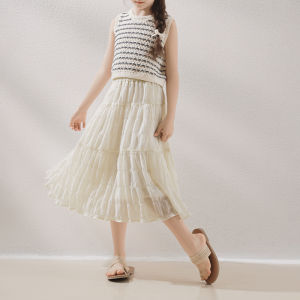 Princess Style Girls Skirt Spring Summer New Fashion Childrens Clothing Half-length Skirts for Girls Ages 8-14 Casual Style