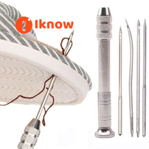 Tôi Biết 5Pcs/Bộ khâu da AWL Đặt Có Thể Thay Thế Đa Chức Năng Giày Bộ dụng cụ sửa chữa Đấm Khâu Kim Tự Làm May Da Thủ Công